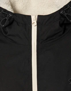 Parka noire multipoches à capuche - NOIR