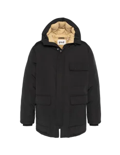 Parka noire multipoches à capuche - NOIR