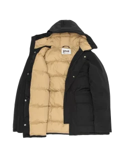 Parka noire multipoches à capuche - NOIR