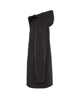 Parka noire urban à capuche - NOIR