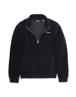Polaire bleu marine avec col zippé sherpa - MARINE