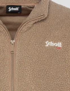 Polaire zippée sherpa beige - BEIGE