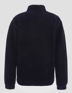 Polaire zippée sherpa bleu marine - MARINE