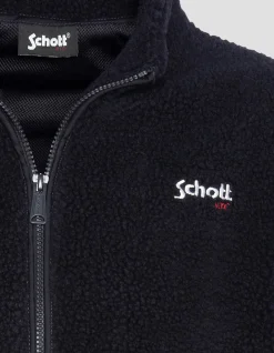 Polaire zippée sherpa bleu marine - MARINE