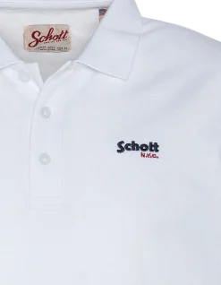 Polo basique blanc en maille piquée - BLANC