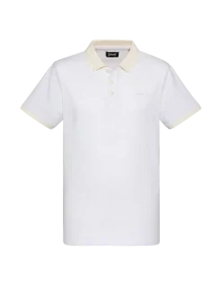 Polo blanc en coton piqué - BLANC CASSÉ