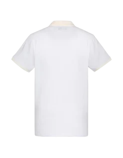 Polo blanc en coton piqué - BLANC CASSÉ