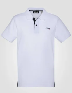 Polo blanc et bleu marine - BLANC/MARINE
