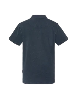 Polo bleu marine effet délavé - MARINE