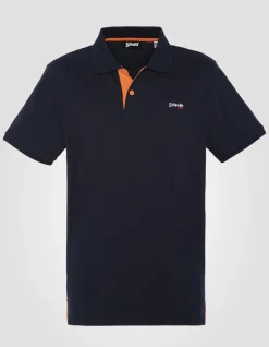 Polo bleu marine et orange - MARINE/ORANGE