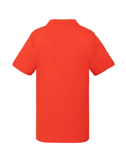 Polo orange en coton piqué - ORANGE