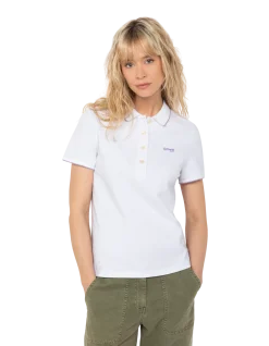Polo rétro sport blanc - BLANC