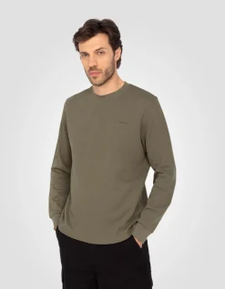 Pull col rond kaki - KAKI