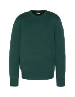 Pull col rond vert forêt, maille milano - VERT FORÊT