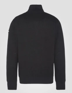 Pull noir à col zippé - NOIR