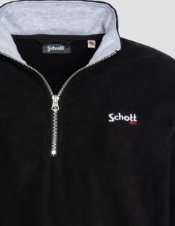 Pull polaire zippé noir - NOIR