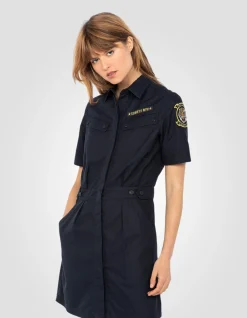 Robe army bleu marine badgée - MARINE