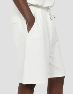 Short blanc effet gaufré - BLANC