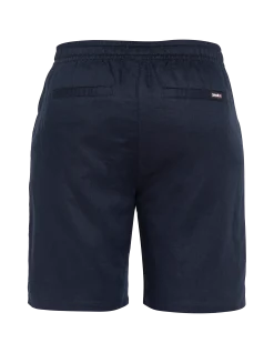 Short bleu marine en lin mélangé - MARINE
