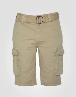 Short cargo beige clair multipoches - BEIGE CLAIR