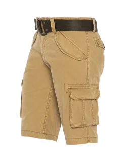Short cargo beige multipoches - BEIGE