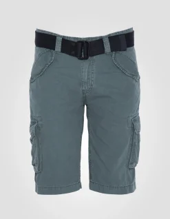 Short cargo bleu pétrole multipoches - BLEU PÉTROLE
