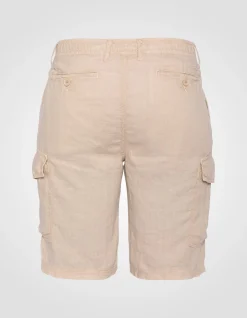 Short cargo naturel en lin - NATUREL