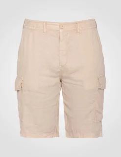 Short cargo naturel en lin - NATUREL