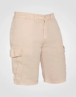 Short cargo naturel en lin - NATUREL