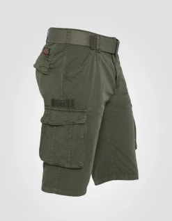 Short cargo olive multipoches - OLIVE