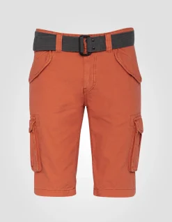Short cargo orange multipoches - ORANGE
