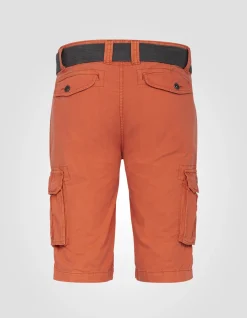 Short cargo orange multipoches - ORANGE