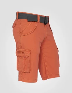 Short cargo orange multipoches - ORANGE