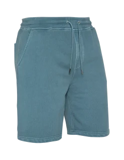 Short de survêtement bleu effet délavé - BLEU MINÉRAL