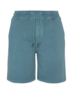 Short de survêtement bleu effet délavé - BLEU MINÉRAL