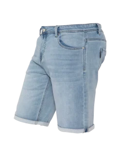Short en jean bleu - BLEU