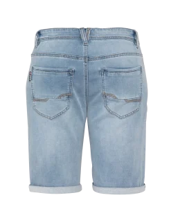 Short en jean bleu - BLEU