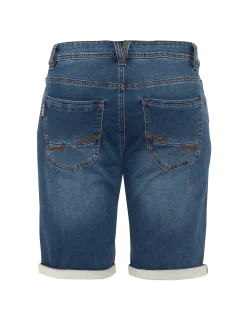 Short en jean bleu foncé - BLEU FONCÉ