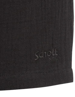 Short noir en gaze de coton - NOIR