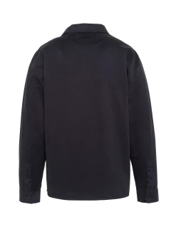Surchemise army bleu marine en coton lavé - MARINE