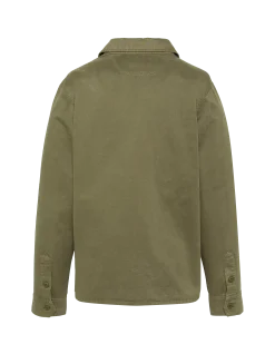 Surchemise army kaki en coton lavé - KAKI