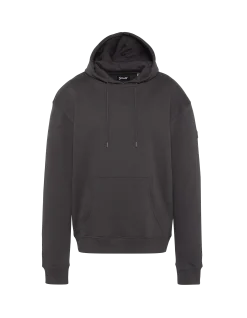 Sweatshirt anthracite uni à capuche - ANTHRACITE