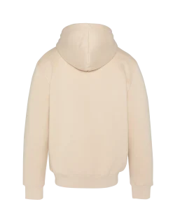 Sweatshirt beige clair à capuche en molleton épais - BEIGE CLAIR