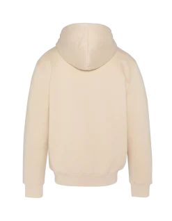 Sweatshirt beige clair à capuche en molleton épais - BEIGE CLAIR