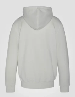 Sweatshirt blanc à capuche en molleton épais - BLANC CASSÉ