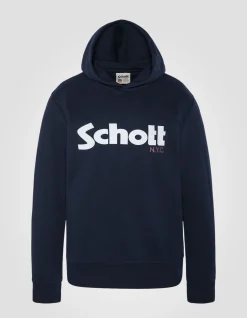 Sweatshirt bleu marine à capuche enfant - MARINE