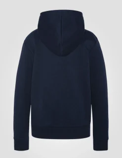 Sweatshirt bleu marine à capuche enfant - MARINE