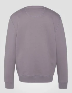 Sweatshirt col rond lilas en molleton épais - LILAS