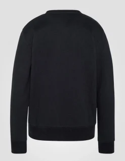 Sweatshirt col rond noir enfant - NOIR