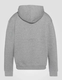 Sweatshirt gris chiné à capuche - GRIS CHINÉ